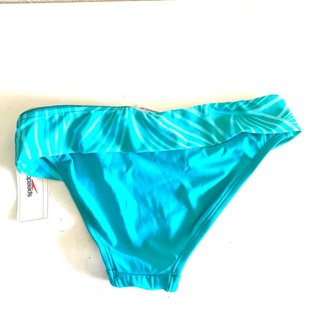 speedo teal blue high rise bikini bottom - L - Picture 4 of 8